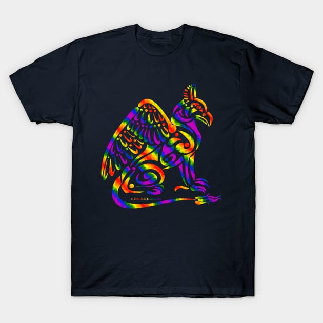 Rainbow Gryphon T-Shirt by Magickal Vision: The Art of Jolie E. Bonnette